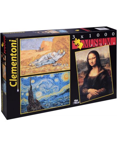 Пъзел Clementoni от 3 по 1000 части - Шедьоври на изобразителното изкуство - 1