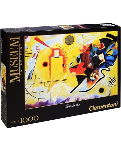 Пъзел Clementoni Museum от 1000 части - Жълто, червено и синьо, Василий Кандински - 1