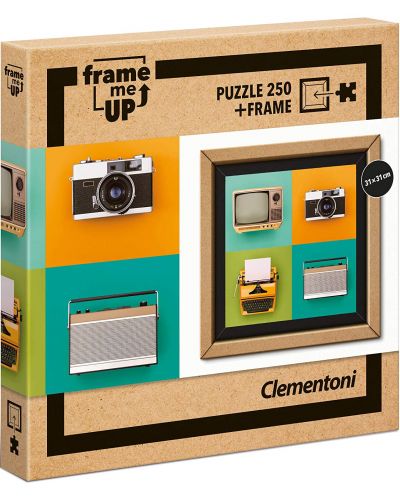 Пъзел Clementoni Frame Me Up от 250 части - Ретро електроника - 1