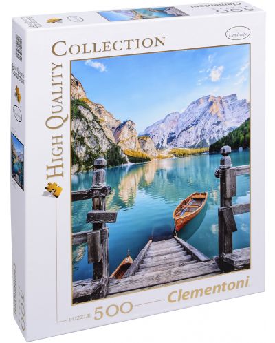 Пъзел Clementoni от 500 части - Езерото Брайес, Италия - 1