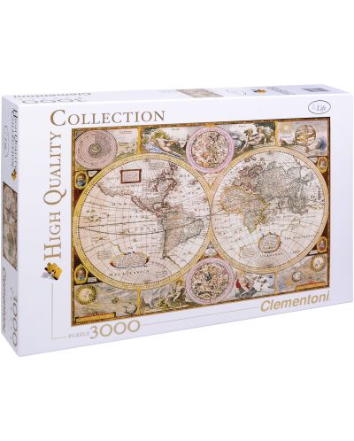 Пъзел Clementoni от 3000 части - Антична карта на света - 1