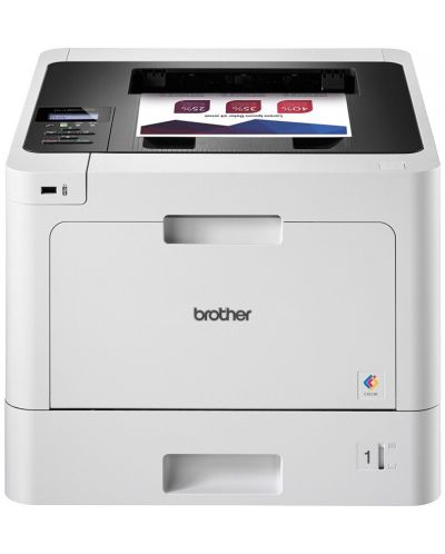Принтер Brother - HLL8260CDW, лазерен, бял - 1
