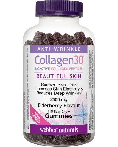 Collagen30 Bioactive Collagen Peptides, 110 желирани таблетки, Webber Naturals - 1