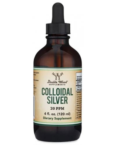 Colloidal Silver, 20 ppm, 120 ml, Double Wood - 1
