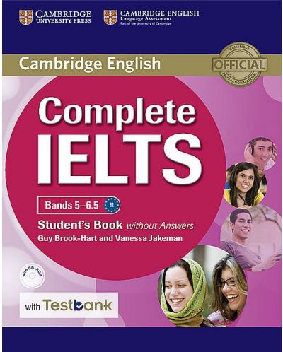 Complete IELTS Bands 5–6.5 Student's Book without Answers with CD-ROM with Testbank