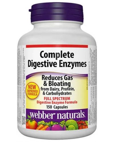 Complete Digestive Enzymes, 150 капсули, Webber Naturals - 1