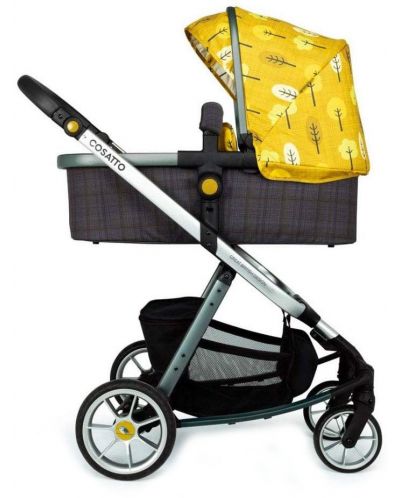 Бебешка количка Cosatto Giggle Quad - Spot The Birdie, с чанта, кошница и адаптери - 4