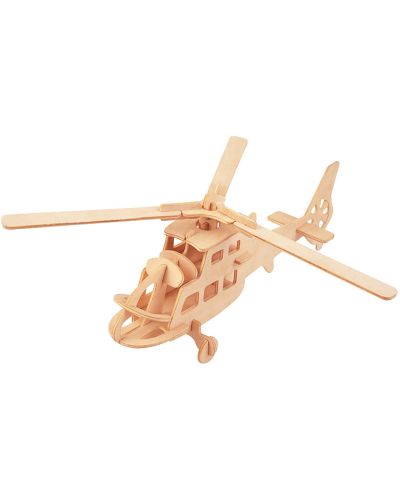 Дървен 3D пъзел Professor Puzzle от 31 части – Хеликоптер - 1