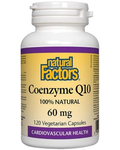 Coenzyme Q10, 60 mg, 120 капсули, Natural Factors - 1