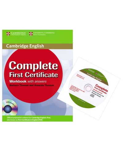 Complete First Certificate 1st edition: Английски език - ниво В2 (учебна тетрадка с отговори + CD) - 2