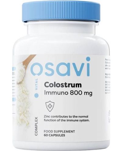 Colostrum Immuno, 800 mg, 60 капсули, Osavi - 1