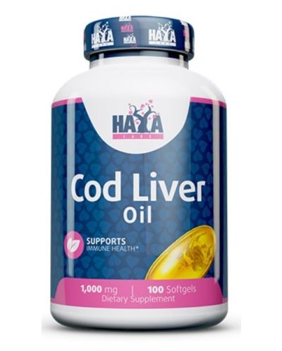 Cod Liver Oil, 100 капсули, Haya Labs - 1