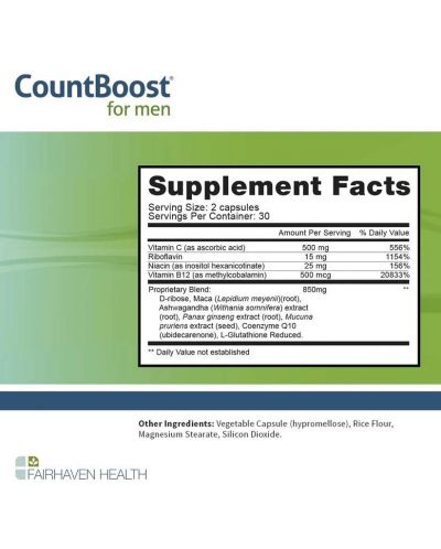 Count Boost, 60 капсули, Fairhaven Health - 3