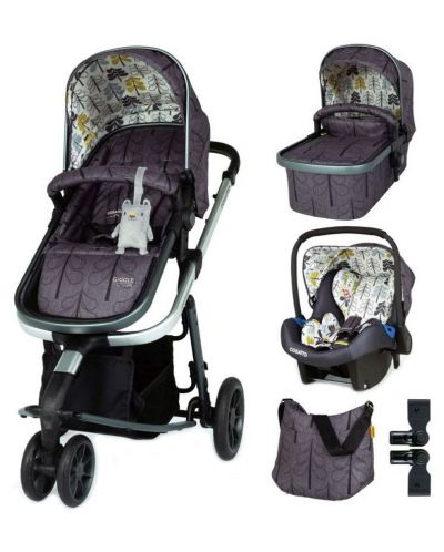 Бебешка количка Cosatto Giggle 3 - Fika Forest, с чанта, кошница и адаптери - 1