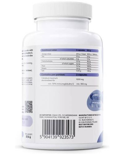 Colostrum, 1000 mg, 60 капсули, Osavi - 2