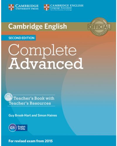 Complete Advanced Teacher's Book with Teacher's Resources CD-ROM - 1