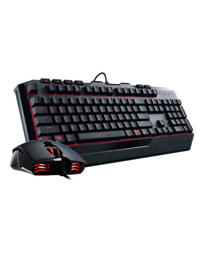 Kомплект клавиатура и мишка Cooler Master - Devastator II Red, черен
