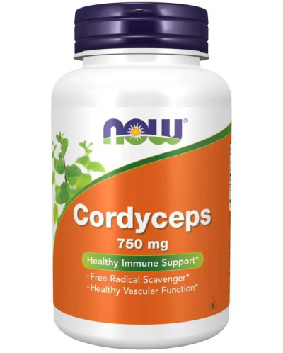Cordyceps, 750 mg, 90 капсули, Now - 1