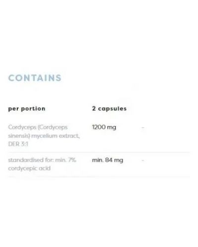 Cordyceps, 1200 mg, 60 капсули, Osavi - 2