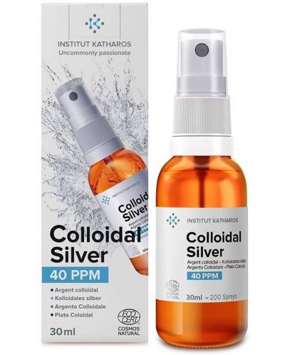 Colloidal Silver Спрей с колоидно сребро, 40 PPM, 30 ml, Institut Katharos - 1