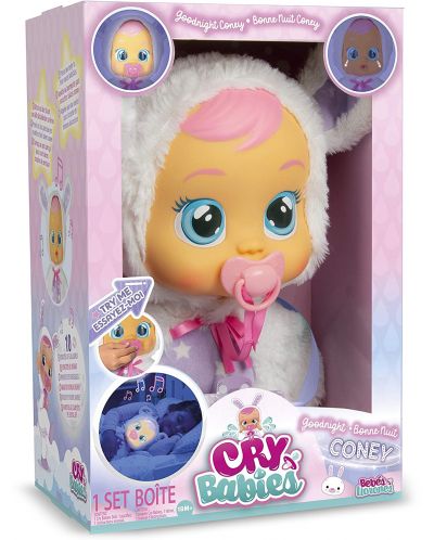 Плачеща кукла със светещи сълзи IMC Toys Cry Babies - Лека нощ, Кони - 4
