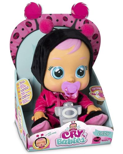 Детска играчка IMC Toys Crybabies – Плачещо със сълзи бебе, Лейди - 1