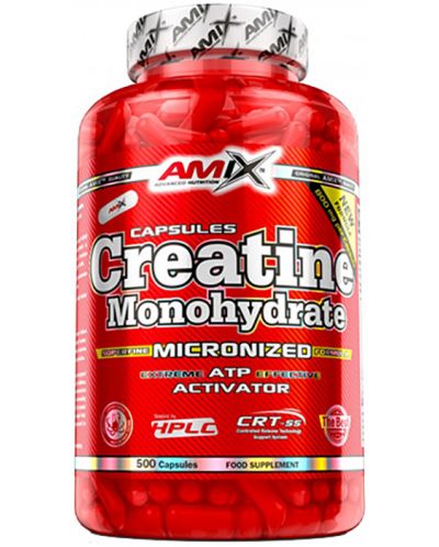 Creatine Monohydrate, 800 mg, 500 капсули, Amix - 1