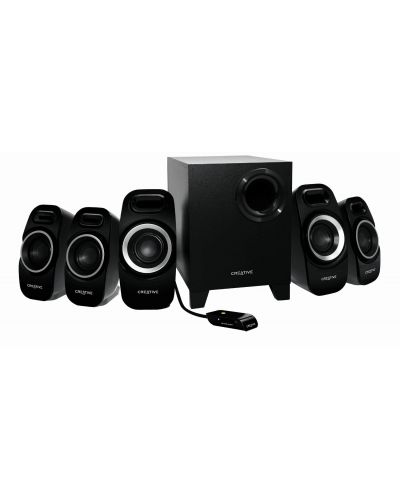 Аудио система Creative Inspire T6300 - 5.1, черна - 7