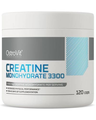 Creatine Monohydrate 3300, 120 капсули, OstroVit - 1