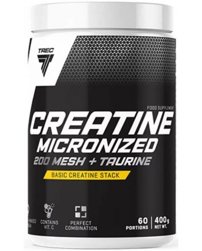 Creatine Micronized 200 Mesh + Taurine, 400 g, Trec Nutrition - 1