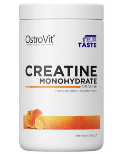Creatine Monohydrate, портокал, 500 g, OstroVit - 1