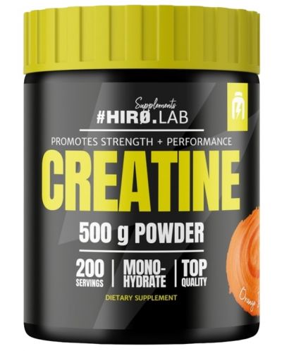 Creatine Monohydrate Powder, портокал, 500 g, Hero.Lab - 1
