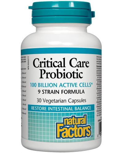 Critical Care Probiotic, 30 капсули, Natural Factors - 1