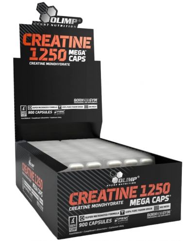 Creatine Mega Caps, 1250 mg, 900 капсули, Olimp - 1