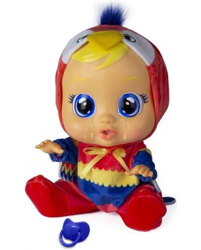 Плачеща кукла със сълзи IMC Toys Cry Babies - Лори, папагалче - 3