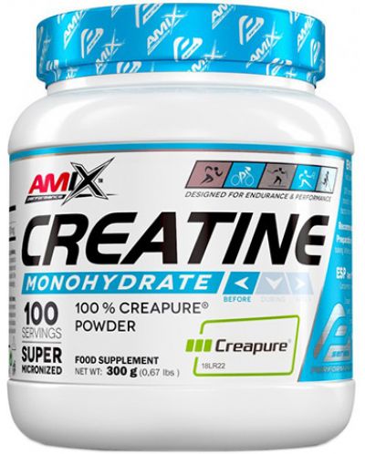 Creatine Monohydrate Creapure, 300 g, Amix - 1