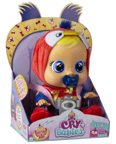 Плачеща кукла със сълзи IMC Toys Cry Babies - Лори, папагалче - 4