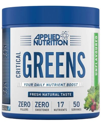Critical Greens, неовкусен, 250 g, Applied Nutrition - 1