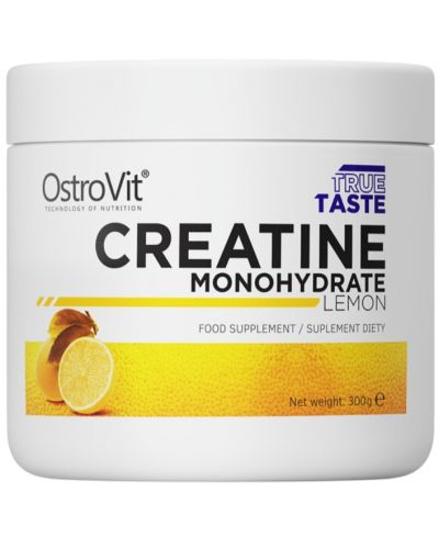 Creatine Monohydrate, лимон, 300 g, OstroVit - 1