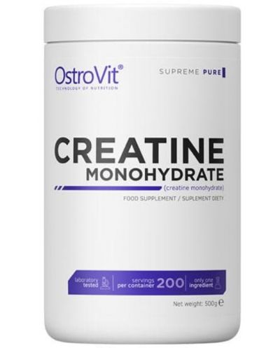 Creatine Monohydrate, неовкусен, 500 g, OstroVit - 1