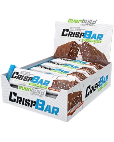 CrispBar Протеинови барове, курабийки с крем, 15 броя, Everbuild - 1