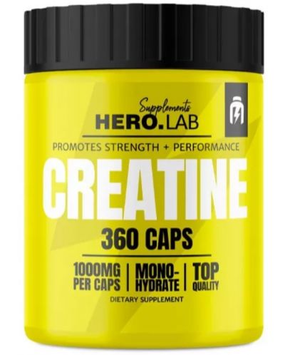 Creatine Monohydrate, 360 капсули, Hero.Lab - 1