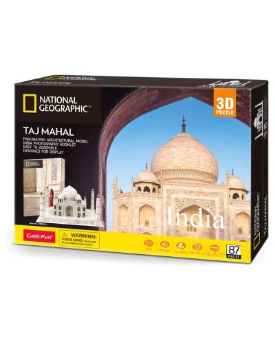 3D Пъзел Cubic Fun от 87 части - Taj Mahal, India - 2