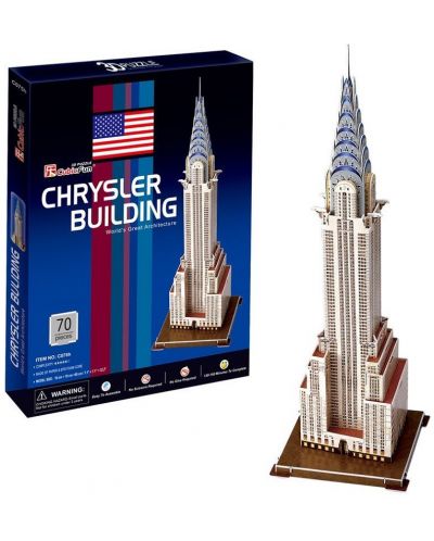 3D Пъзел Cubic Fun от 70 части – Chrysler Building - 3