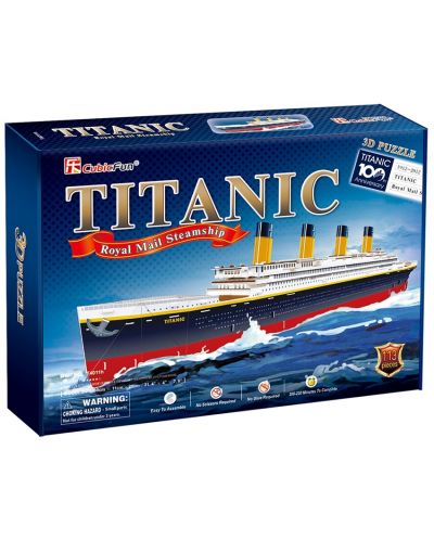 3D Пъзел Cubic Fun от 113 части  – Titanic - 3