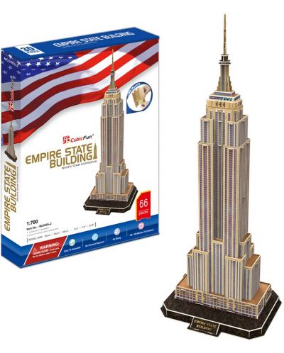 3D Пъзел Cubic Fun от 66 части – Empire State Building - 2