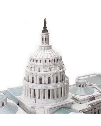 3D Пъзел Cubic Fun от 150 части и LED светлини – The U.S. Capitol Hill - 2