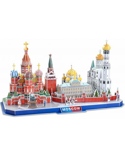 3D Пъзел Cubic Fun от 204 части - City Line Moscow - 1