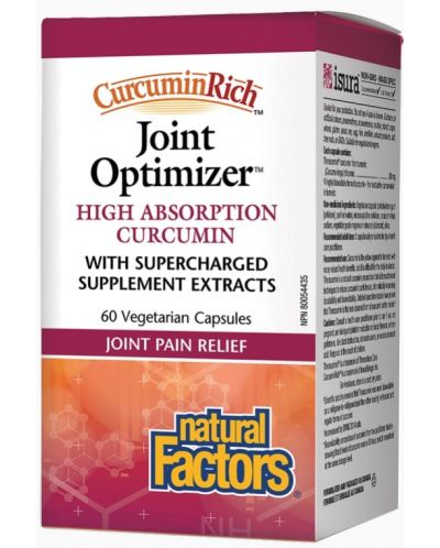 CurcuminRich Joint Optimizer, 60 капсули, Natural Factors - 1