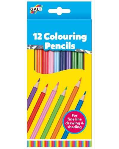 Комплект цветни моливи Galt - 12 броя - 1